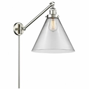 Cone - 1 Light Swing Arm Wall Sconce In Industrial Style-16 Inches Tall and 12 Inches Wide - 1 of 1