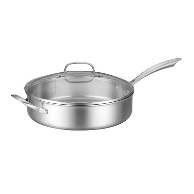 Cuisinart Classic MultiClad 5.5qt Stainless Steel Tri-Ply Saute Pan with Cover - MCS33-30H