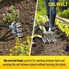 Itopfox Rotary Cultivator Hand Tiller with Detachable Aluminum Tines Manual Garden Tool for Soil Cultivation Reseeding Grass & Flower Bed Maintenance - 3 of 4