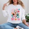 Simply Sage Market Boho Teacher Apple Floral Garment Dyed Long Sleeve - 2 of 4