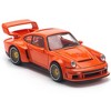 Singer DLS Turbo Study Orange Metallic 1/64 Diecast Model Car by Pop Race - 4 of 4