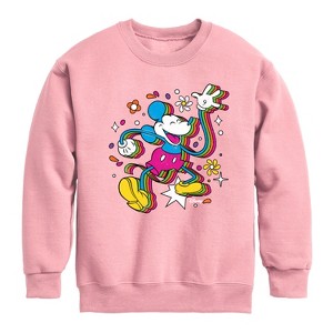 Boys' - Disney - Mickey & Friends Graphic Long Sleeve Fleece Sweatshirt - 1 of 4