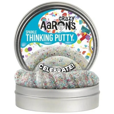 Crazy Aaron's Celebrate 4" Thinking Putty Tin