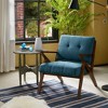 OUTSUPPLY Mid Century Lounge Chair, 300lb Capacity Tufted Accent Chair with Solid Wood Frame - 3 of 4