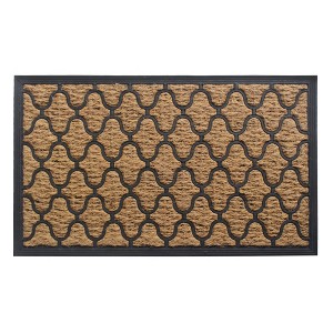 RugSmith Natural Moulded Coir Diamond Doormat - 1 of 4