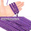 Sequin Braid Cord Trim, 0.4 Inch Glitter Laser Sequin Strip, Sewing Sequin Ribbon DIY Bling Fabric Party Decoration, 13 Yards - 3 of 4