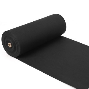 6oz Black Geotextile Fabric, Heavy Duty PP Non-Woven Landscape Weed Barrier with 350N Tensile Strength & 440N Load Capacity for French Drains - 1 of 4