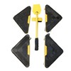 5 Piece Heavy Duty Transporter Set with Smart Moving Method and Wheels for Warehouse Handling, Shopping, and Carrying Garage, Yellow - 4 of 4