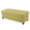TiramisuBest Storage Ottoman Bench - Purple Fabric Entryway Bench, 50.0"L x 20.5"W x 18.25"H - 4 of 4