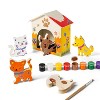 Paint-Your-Own Wood Pets Kit - Mondo Llama™: Safe Acrylic Paint, DIY Art Kit, Includes Stickers & Brush, Ages 4+ - 4 of 4