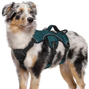 rabbitgoo Escape Proof Dog Harness Medium, Soft Padded Full Body Pet Harness, Reflective Adjustable  Hiking Training, Dark Green, M - 1 of 1