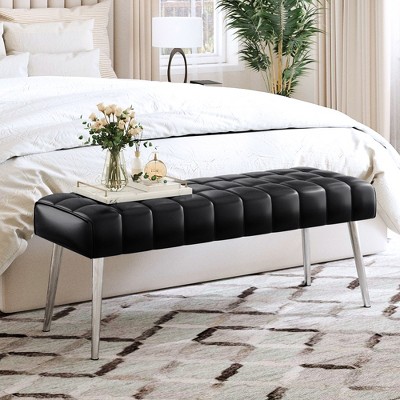 black - faux leather