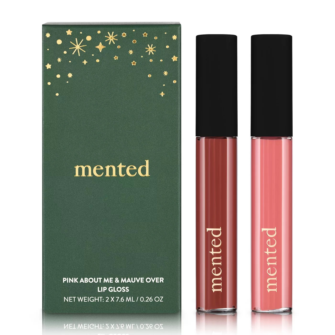 Mented Cosmetics Holiday Gloss Lip Makeup Duo Gift Set 