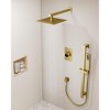 YAWWALK 2-Spray Wall Mount Dual Fixed and Adjustable Handheld Shower Head with Slide Bar - 3 of 4