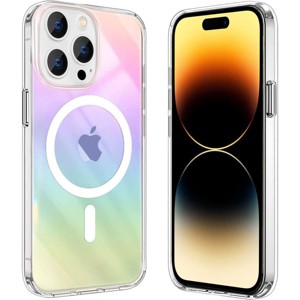 Entronix [Magnetic] Case Compatible with iPhone 16 Pro Max - Holo Rainbow Clear - 1 of 1