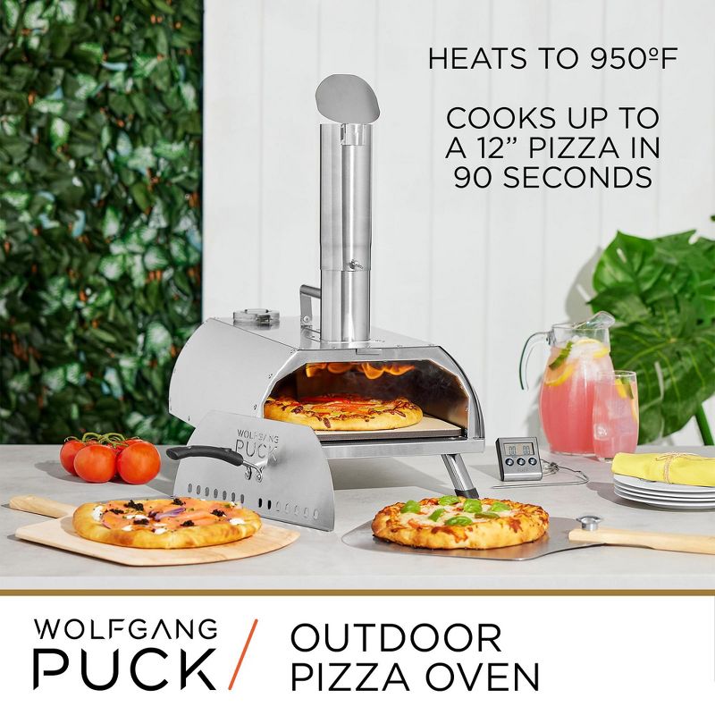 Wolfgang Puck Outdoor Pizza Oven Bundle, Wood Pellet Pizza Oven, 2 of 7