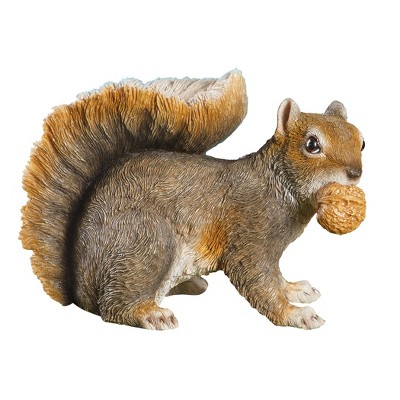 Collections Etc Hand-Painted Squirrel with Acorn Outdoor Figurine NO SIZE