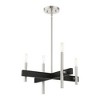 Livex Lighting Denmark 4 - Light Chandelier in  Brushed Nickel - 3 of 4
