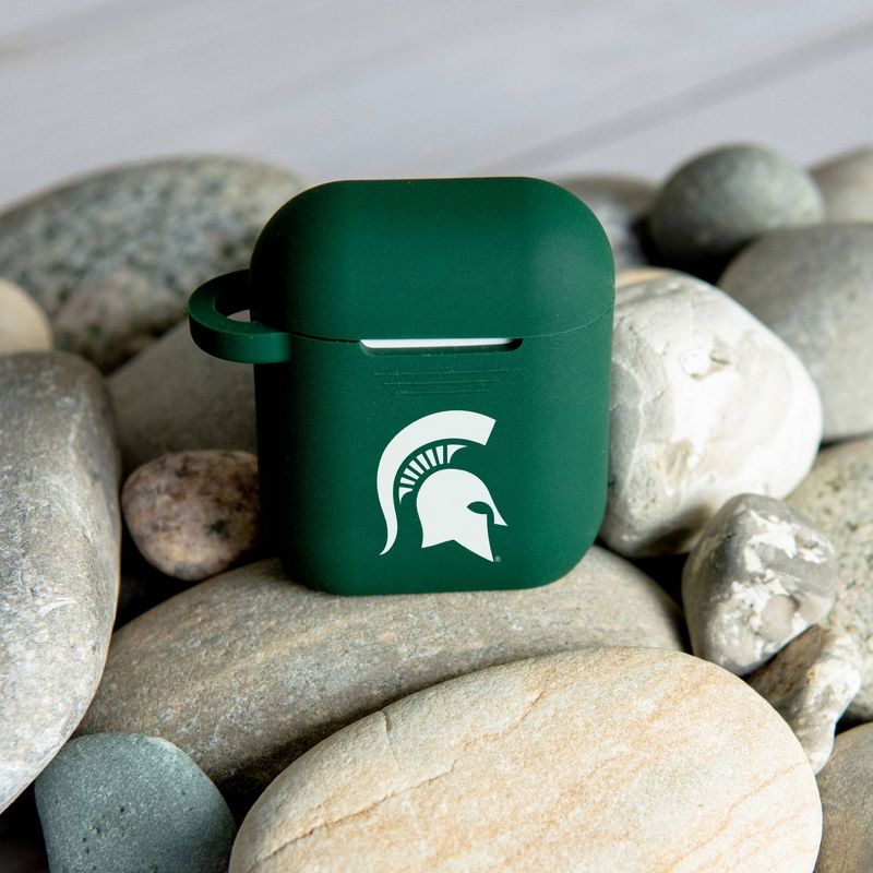 NCAA Michigan State Spartans Silicone Cover for Apple AirPod Battery Case, 2 of 4