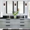 TOBILI 1-Light Bronze Bathroom Lighting over Mirrors Modern Vanity Light Fixtures with Clear Glass Shade - 2 of 4