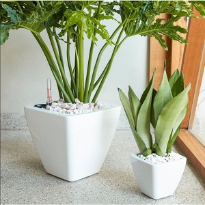 Okak Self-Watering ABS Orchid Pots with Holes - Vertical Planter for Indoor & Outdoor Plants, 2 Pack(S+M) - 1 of 4
