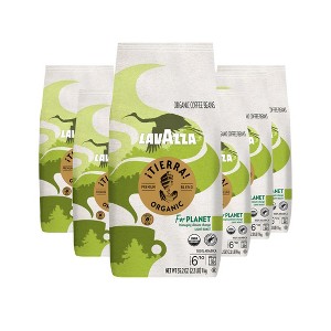 Lavazza ¡Tierra! Organic for Planet Whole Bean Coffee, Light Roast, 100% Arabica, 2.2 lb Bag (Pack of 6) - 1 of 4