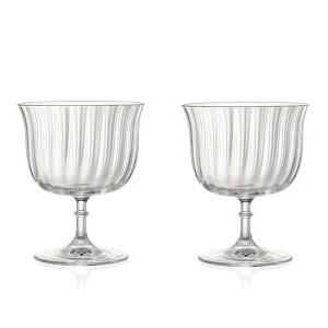 LEMONSODA High-end Rims Orient Ribbed Glasses Set of 2 - 12oz - 1 of 4