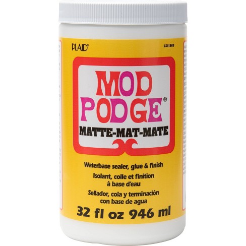 MOD PODGE WATER BASE SEALER GLUE AND FINISH MATTE FINISH 2 OUNCE