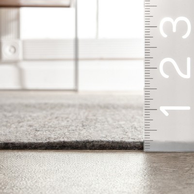 Brody 6' Square Grey Eco-Friendly Non-Skid Rug Pad
