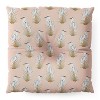 CoastL Studio Crane Peach Square Floor Pillow - Deny Desings - 2 of 4