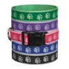 Casual Canine Nylon Two-Tone Pawprint Dog Collar, Fits Necks 6" to 10", Black - 3 of 3