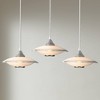 Possini Euro Design Possini Euro Saucer 8"W Nickel and Glass LED Mini Pendant Set of 3 - 2 of 4
