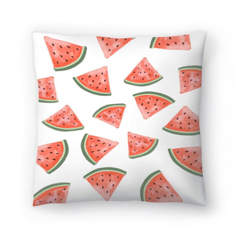 Americanflat Minimalist Botanical Watermelon Pattern By Jetty Home Throw Pillow, 1 of 6