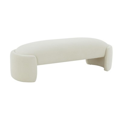 TOV Furniture Toledo Velvet Upholstered Bench