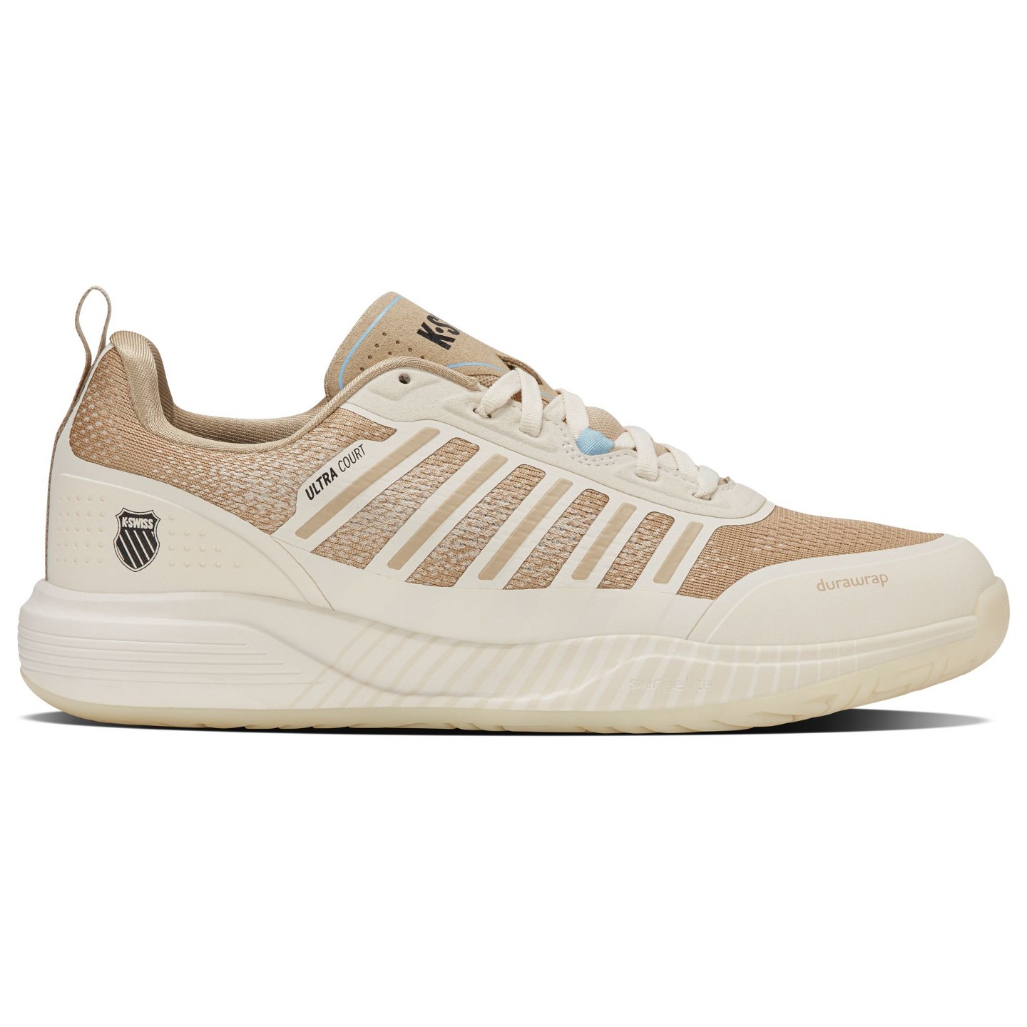 Мужские кроссовки K-Swiss Ultra Court Pickleball Shoe (Jet Stream/Irish Cream), цвет: Кремовый — фото 1
