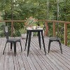 Flash Furniture Declan Commercial Grade Indoor/Outdoor Dining Table, 23.75" Round All Weather Poly Resin Top with Steel Base - 3 of 4