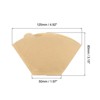 Unique Bargains Cafe Home Pour-Over Brewing Cone Coffee Filters 200 Pcs - 2 of 4