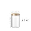 12 Pcs Round Spice Jars with Bamboo Lids and Stickers, Glass Storage Jars, Candy Jars, Coffee Jars, Salt Jars, Pepper Jars, Tea Jars - 3 of 4