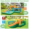 Tangkula Inflatable Water Slide Mega Waterslide Park Bounce House for Outdoor w/Dual Slides Giant Splash Pool 688w Blower Water Slides - 3 of 4