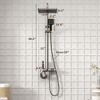 Famapy Thermostatic Piano Key Shower System Smart Temperature Control With Multiple Spray Modes - 3 of 4