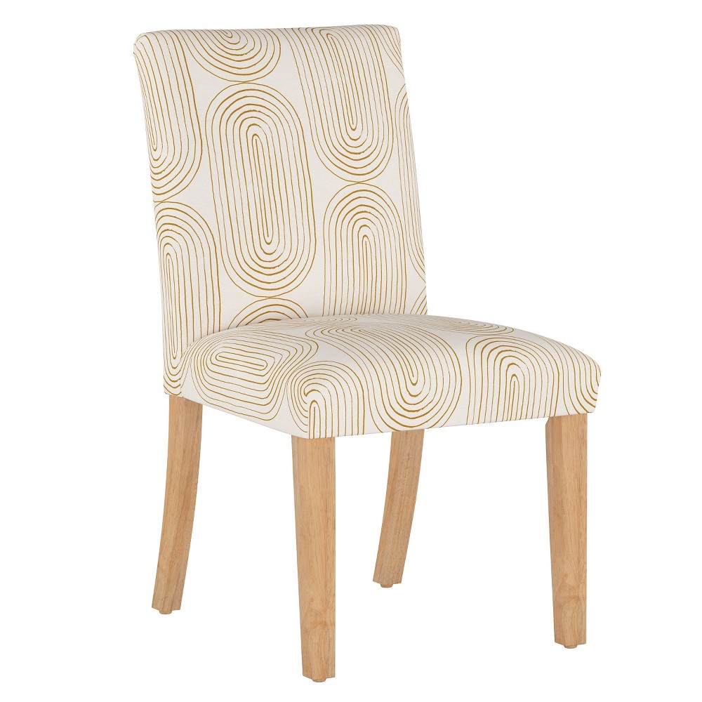 Photos - Chair Skyline Furniture Hendrix Dining  in Block Print Oblong Mustard