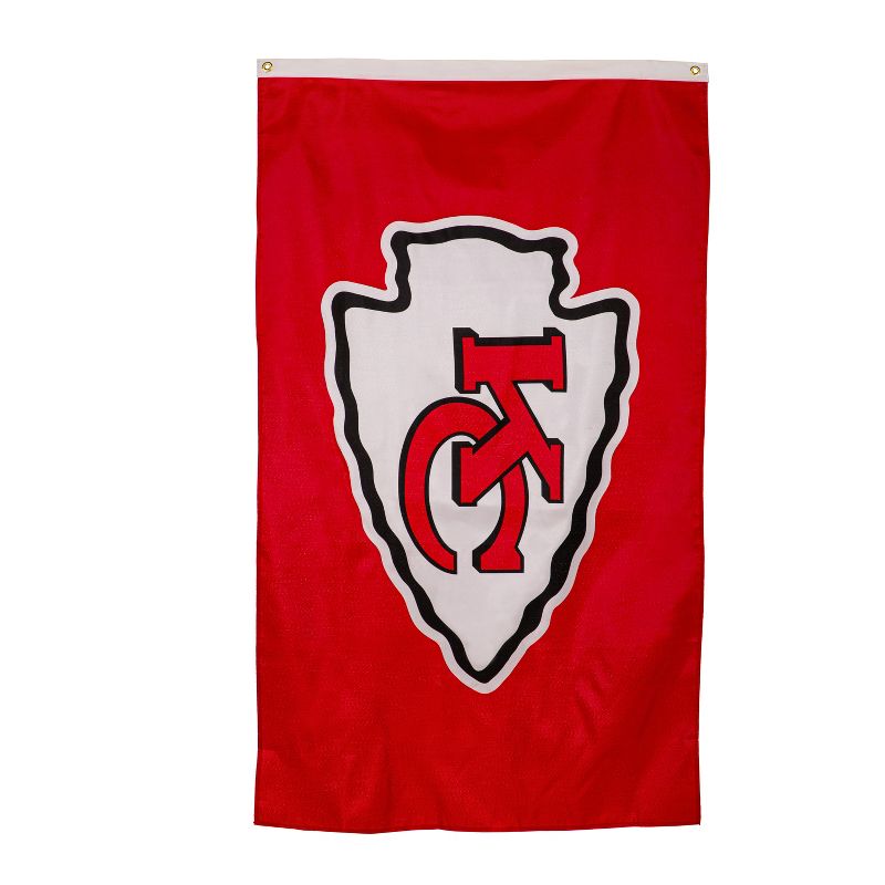 3'x5' Single Sided Flag w/ 2 Grommets, Kansas City Chiefs, 1 of 6
