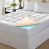 LoftWorks King 1.5" Washable Memory Foam Mattress Pad: Polyester Knit, Machine Washable, Fits 22" Depth - 2 of 3