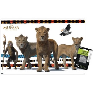 Trends International Disney Mufasa: The Lion King - Group Unframed Wall Poster Prints - 1 of 4