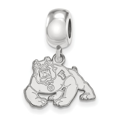 Black Bow Jewelry Sterling Silver California State Fresno Bulldogs NCAA Bead Charm