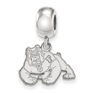 Black Bow Jewelry Sterling Silver California State Fresno Bulldogs NCAA Bead Charm - 1 of 4