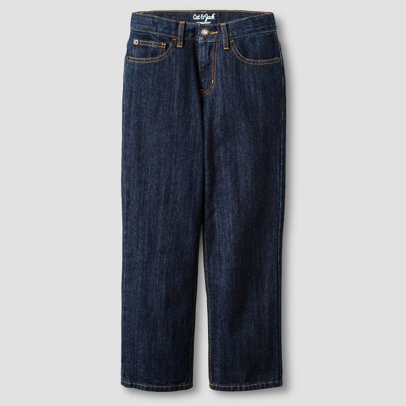 Boys' Relaxed Straight Fit Jeans - Cat & Jack™, 1 of 6