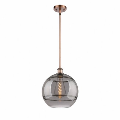 Rochester - 1 Light Stem Hung Mini Pendant In Industrial Style-13.38 Inches Tall and 12 Inches Wide