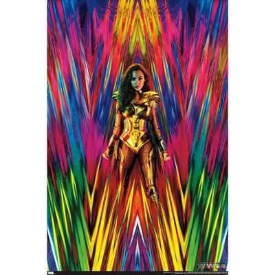 Trends International 24X36 DC Comics Movie - Wonder Woman: 1984 - Teaser One Sheet Framed Wall Poster Prints