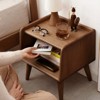 Sapphtopaz Night Stand with Drawer Wood Bedroom Decor Bedside Table for Bedroom, Living Room - 4 of 4